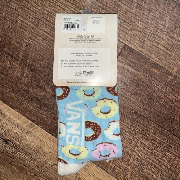 🧦NEW WITH TAG🧦 VANS DONUT SOCKS - Picture 2 of 2